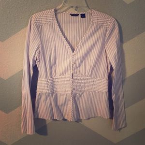 Quilted waist button up